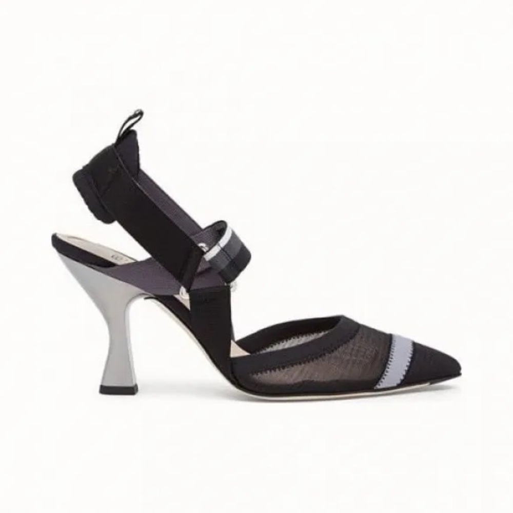 Fendi Black Mesh Colibri - 35 EU (US 5)